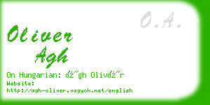 oliver agh business card